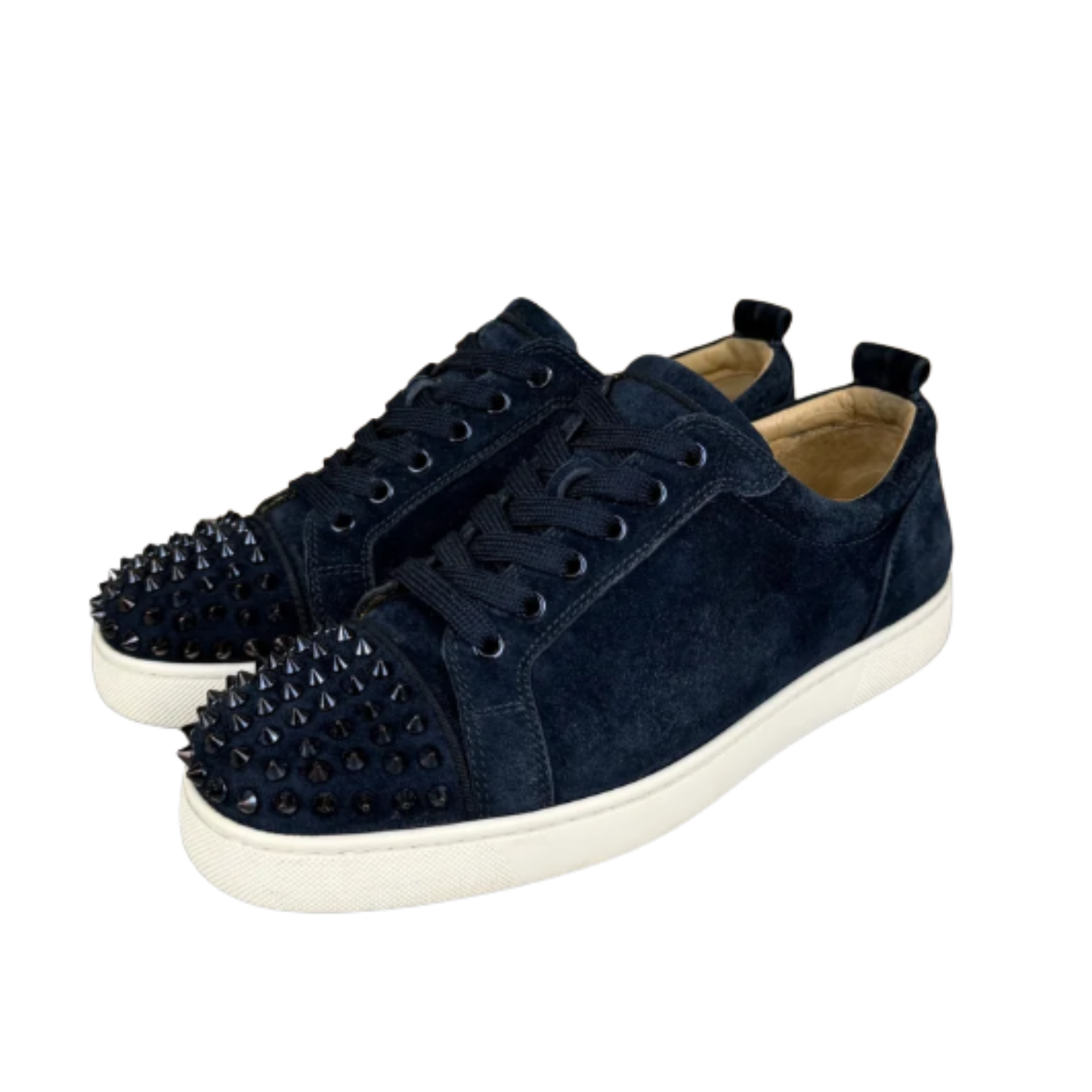 Christian Louboutin Louis Junior Spike Sneakers (Navy)