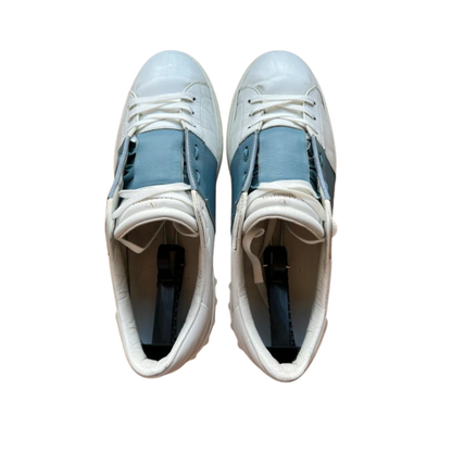 Valentino Garavani Open Sneakers (White Blue)
