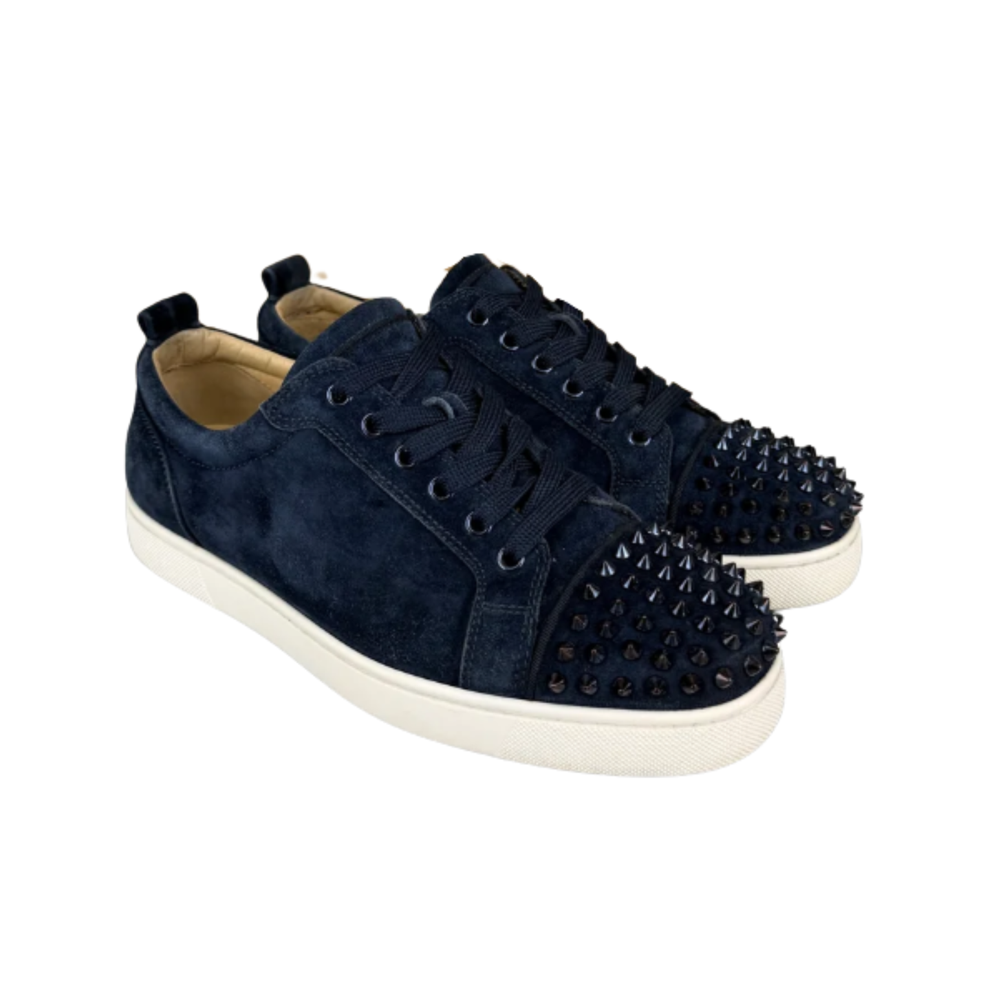 Christian Louboutin Louis Junior Spike Sneakers (Navy)