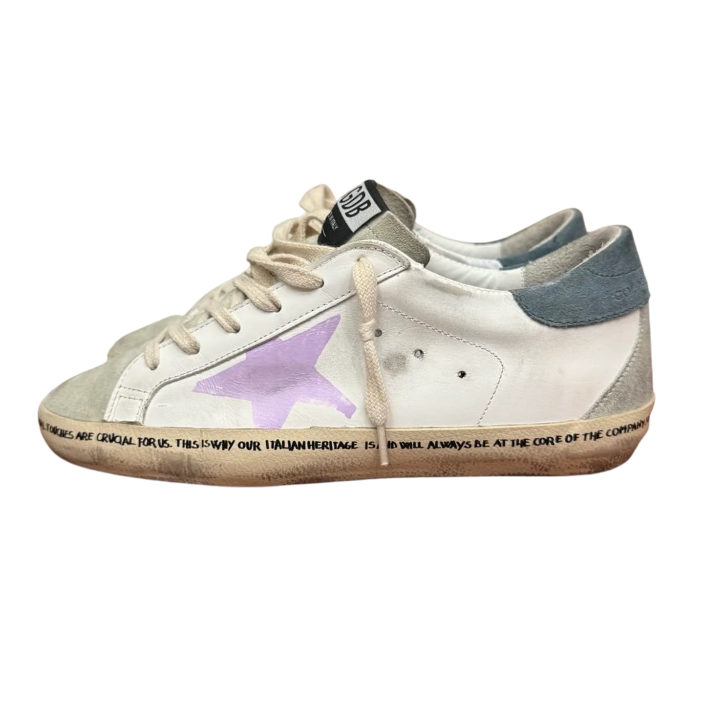 Golden Goose Superstar Sneakers (White) (Womens)