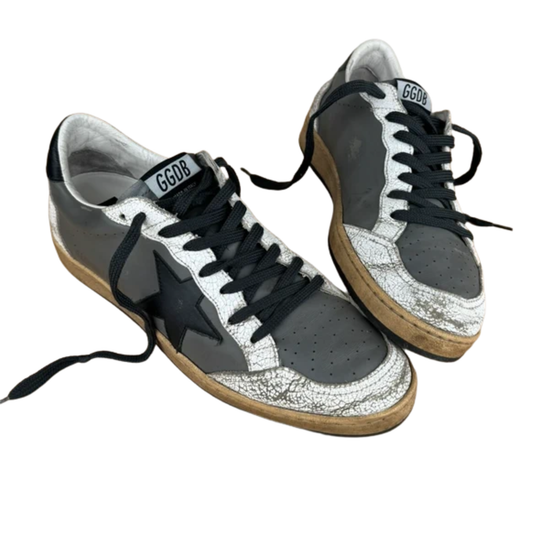 Golden Goose Ballstar Sneakers (White Grey) (New)