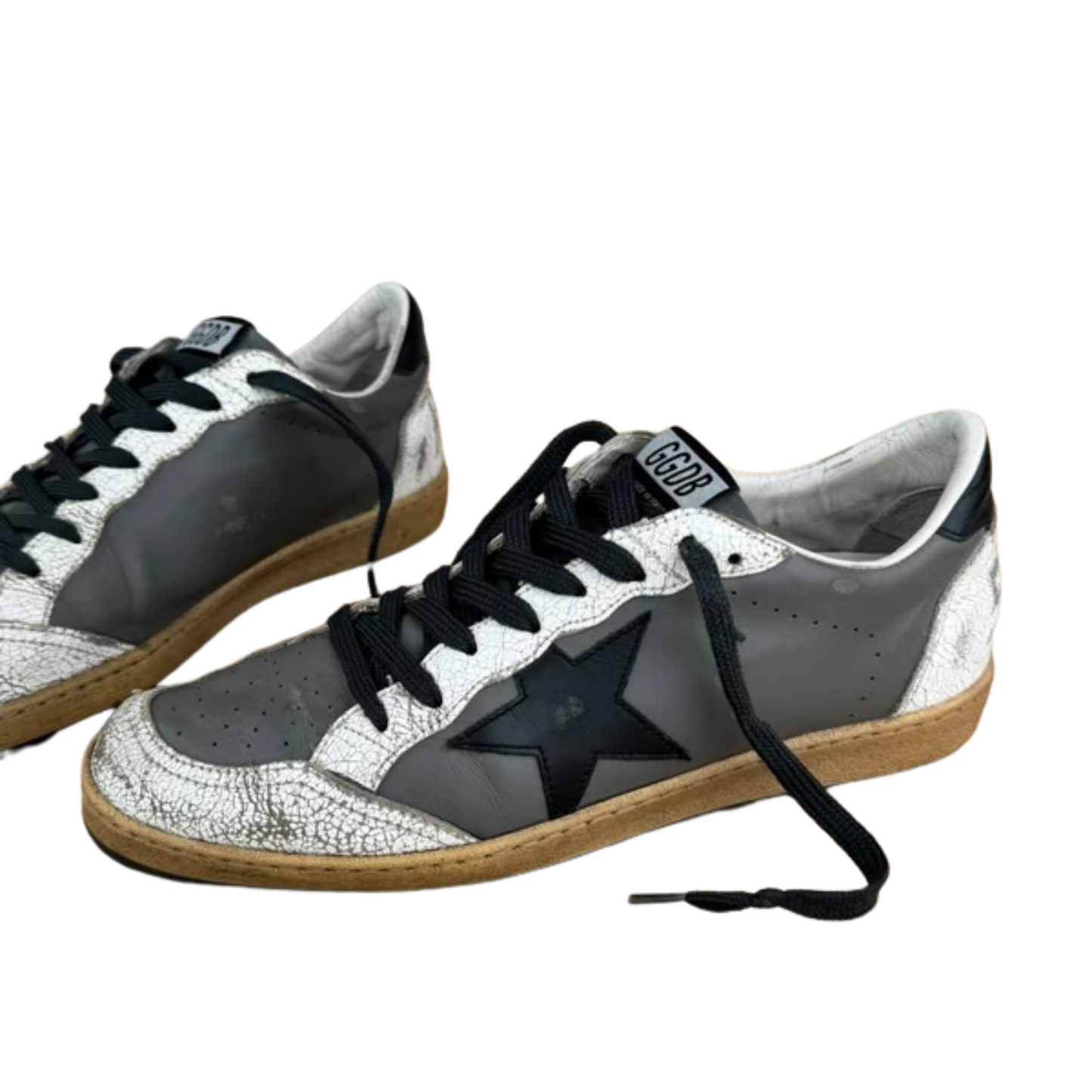 Golden Goose Ballstar Sneakers (White Grey) (New)