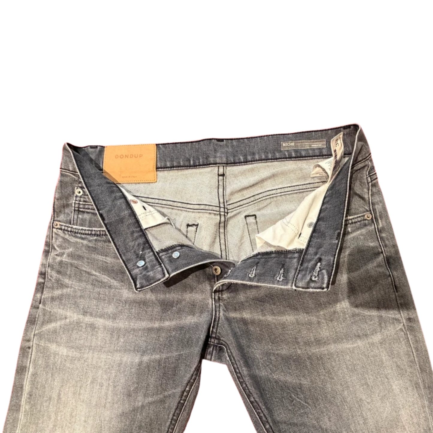 Dondup Ritchie Skinny Fit Jeans (Gray)