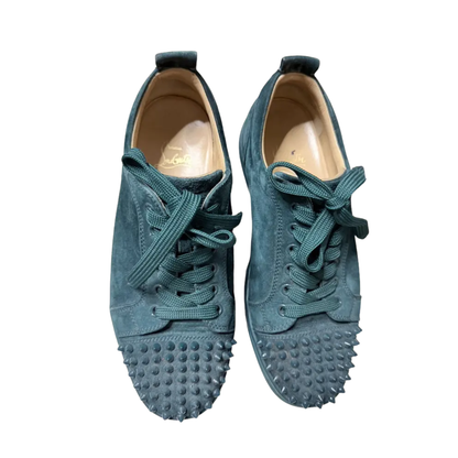 Christian Louboutin Louis Junior Spike Sneakers (Green)