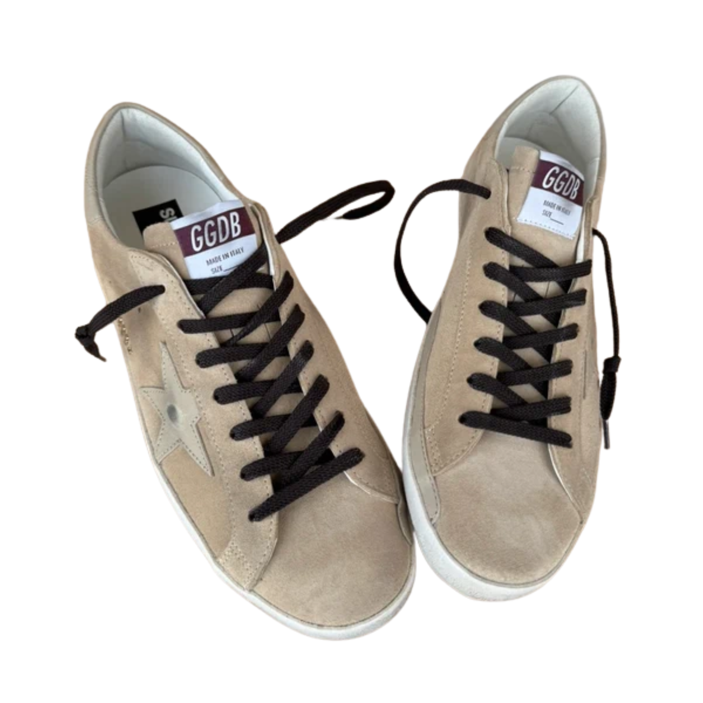Golden Goose Superstar Sneakers (Beige) (New)