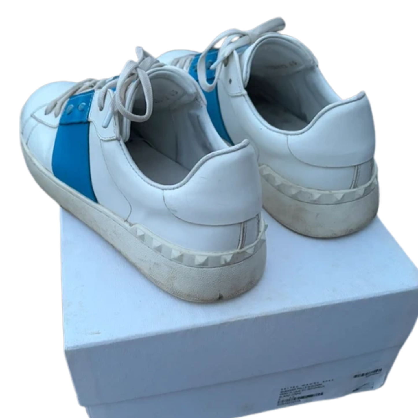 Valentino Garavani Open Sneakers (White blue)