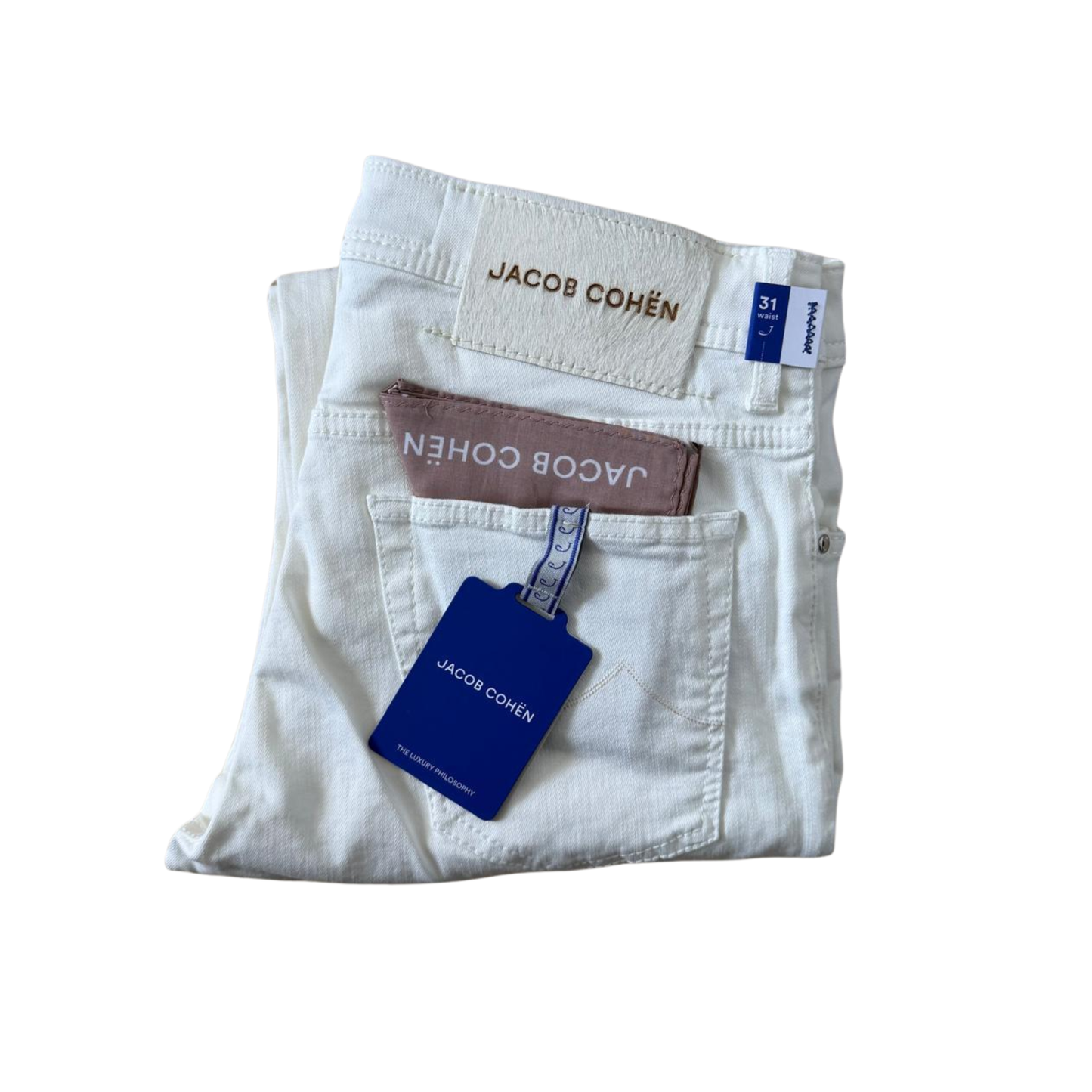 Jacob Cohën Bard Slim Fit Jeans (White) (New)