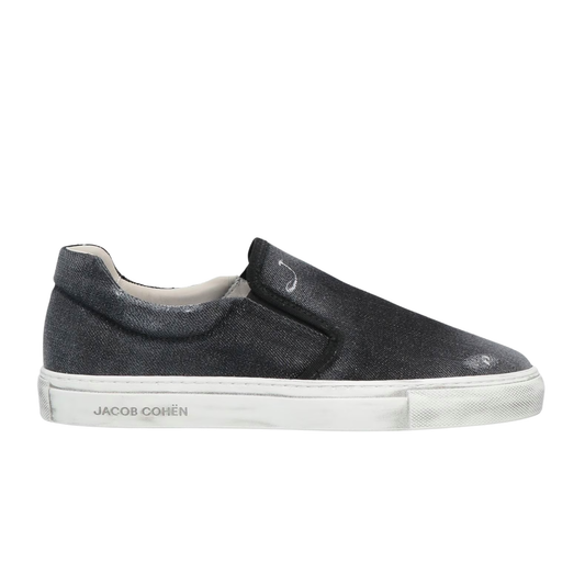 Jacob Cohën Slip On Sneakers (Black) (New)
