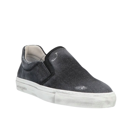 Jacob Cohën Slip On Sneakers (Black) (New)