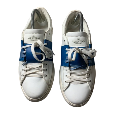 Valentino Garavani Open Sneakers (White Navy)