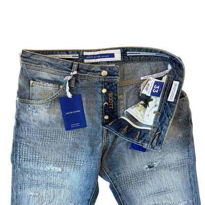 Jacob Cohën Scott Slim Fit Jeans (Blue) (New)