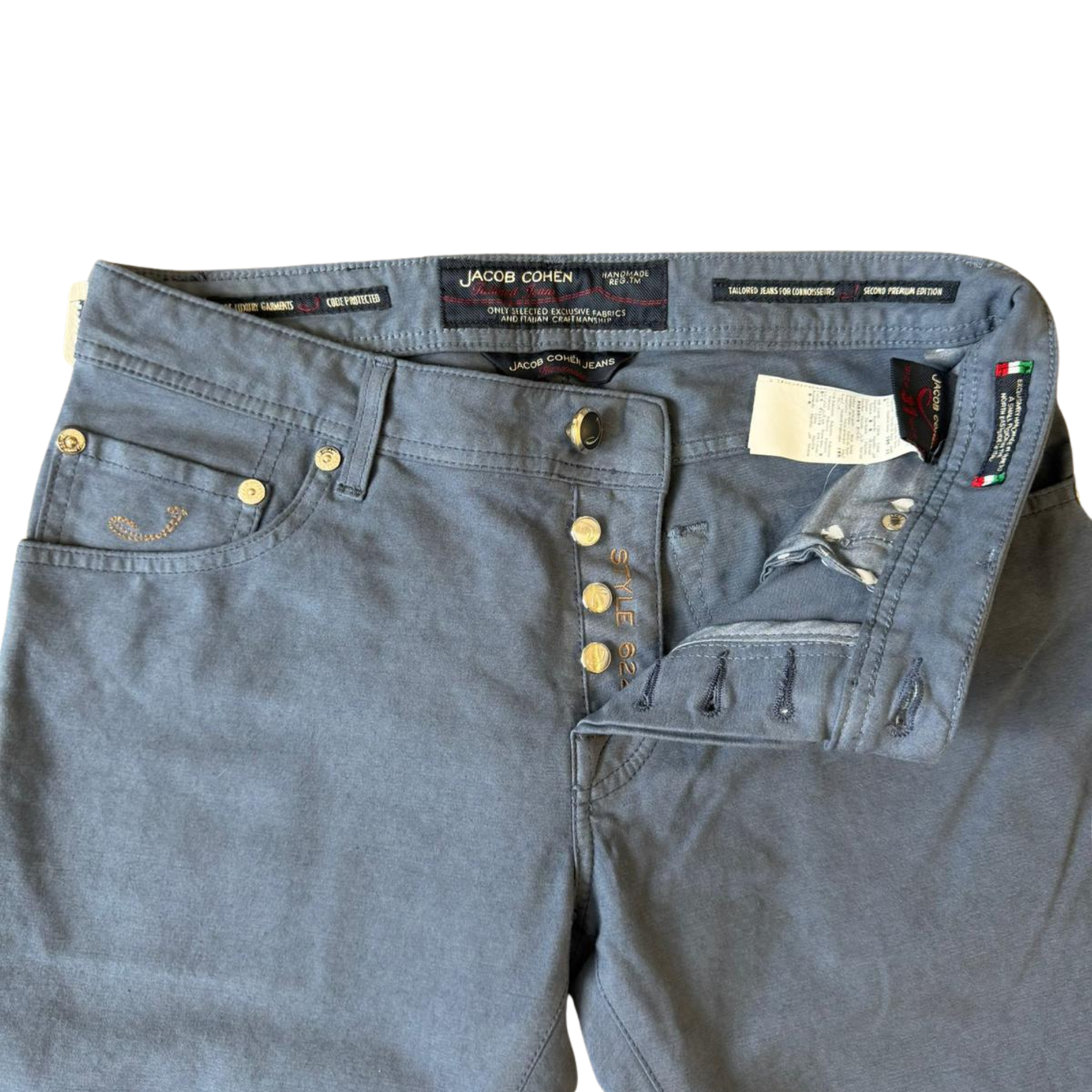 Jacob Cohën 622 Slim fit Jeans (Gray) (New)