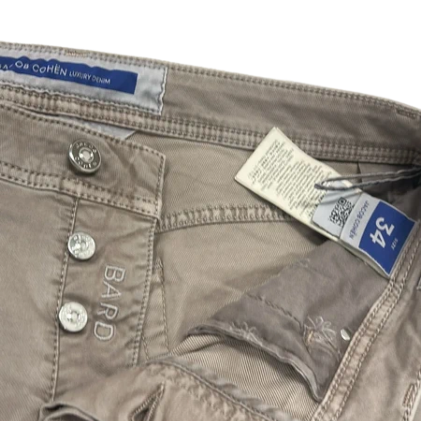 Jacob Cohën Bard Slim Fit Jeans (Beige) (New)