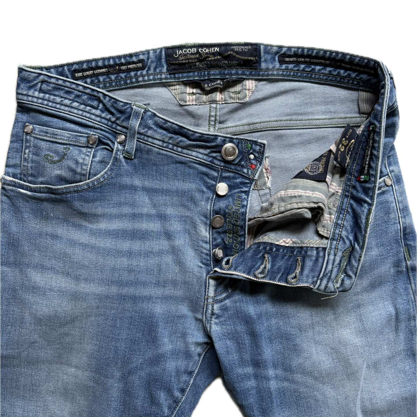 Jacob Cohën 622 Limited Edition Slim Fit Jeans (Blue)