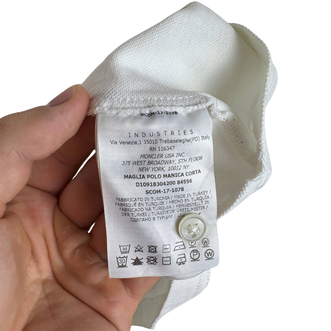 Moncler Maglia Polo Shirt (White)