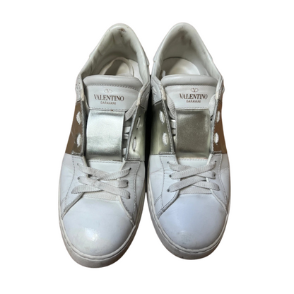 Valentino Garavani Open Sneakers (White Gold) (Womens)