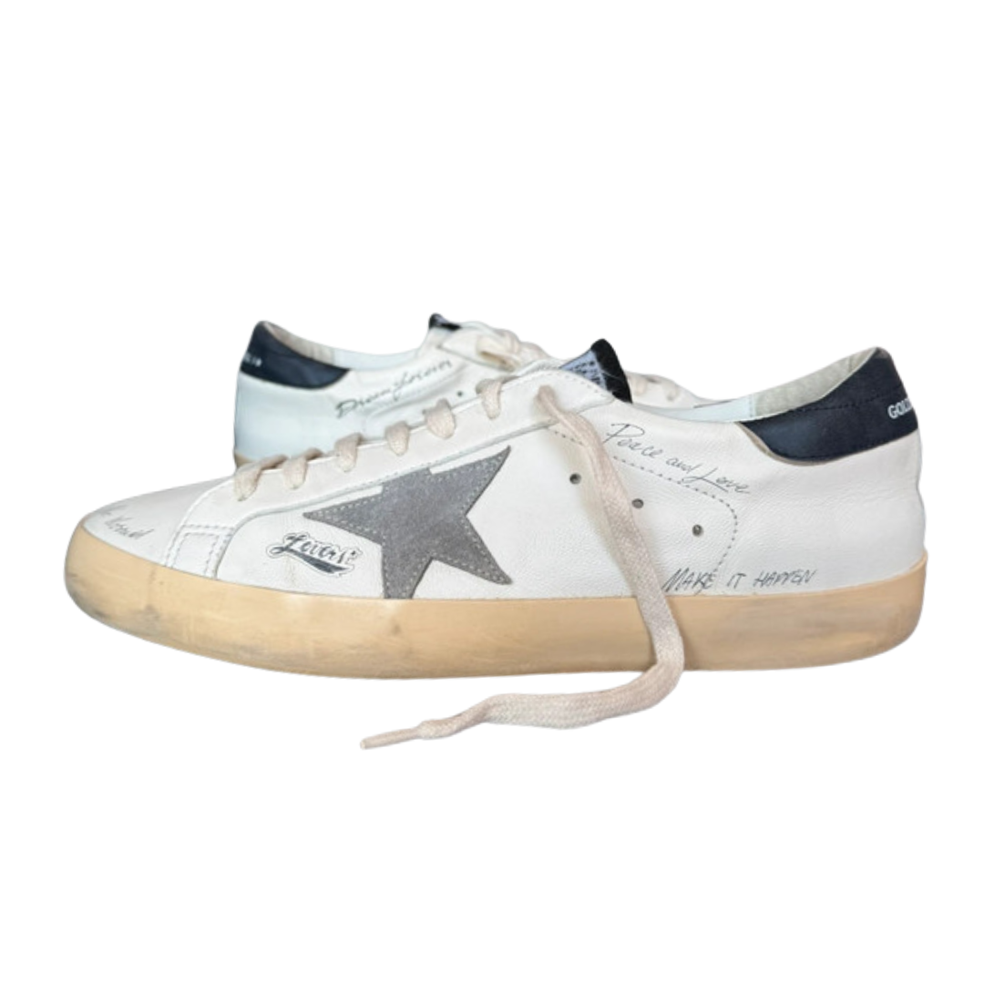 Golden Goose Superstar Limited Edition Sneakers (White Black)