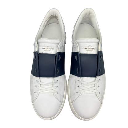 Valentino Garavani Open Sneakers (White Navy)
