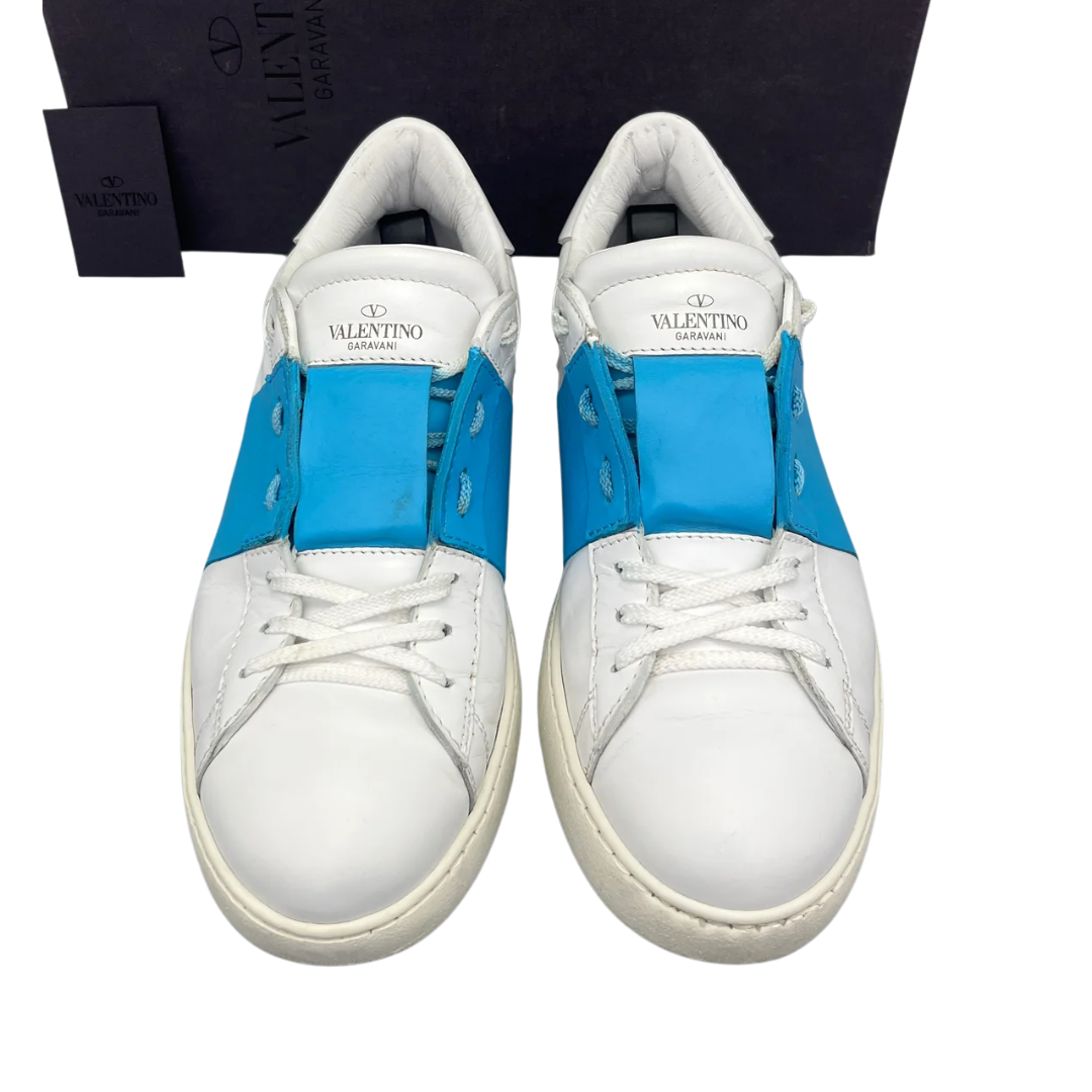Valentino Garavani Open Sneakers (White Blue)