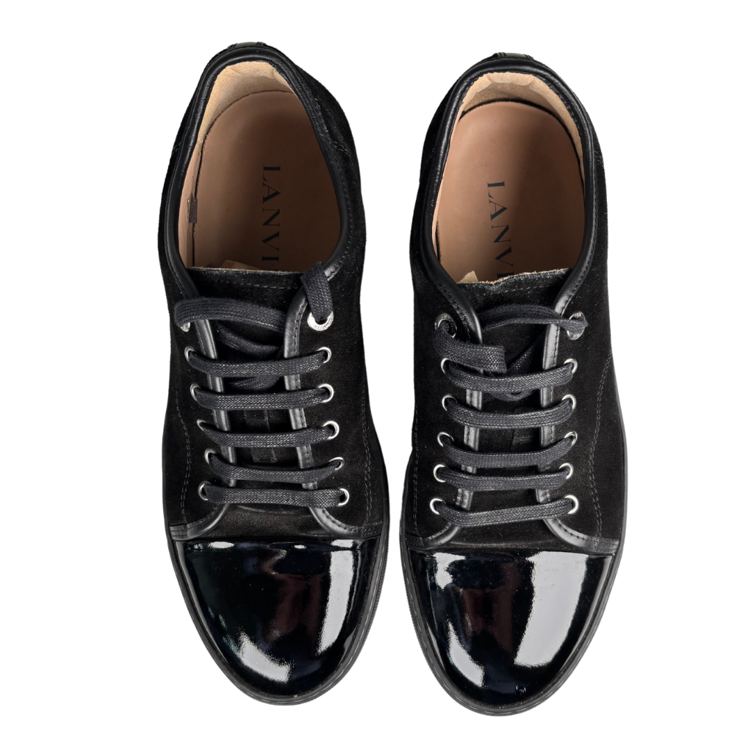 Lanvin Cap-Toe Sneakers (Black)