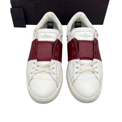 Valentino Garavani Open Sneakers (White Red)