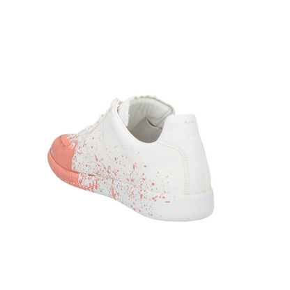 Maison Margiela Paint Splatter Trainers (Peach) (New)