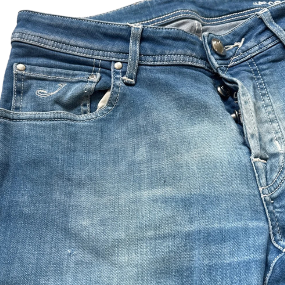 Jacob Cohën Nick Slim Fit Jeans (Navy Blue)