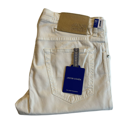 Jacob Cohën Nick Slim Fit Jeans (White) (New)