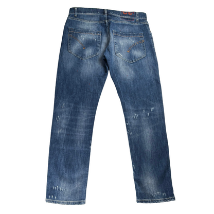 Dondup Mius Distressed Skinny-fit Jeans (Navy) (New)