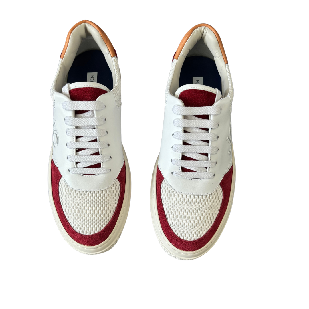 Jacob Cohën Dreamer Sneakers (White & Red) (New)