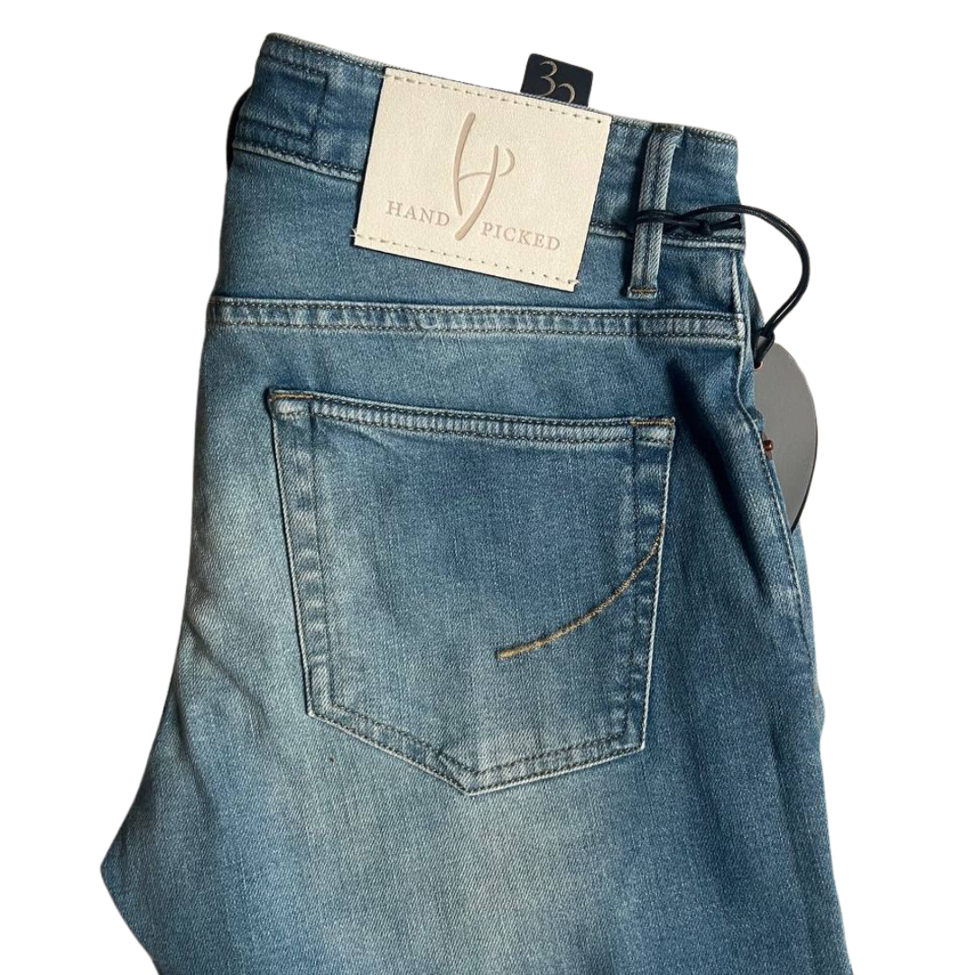 Handpicked Orvieto Slim Fit Jeans (Blue) (New)