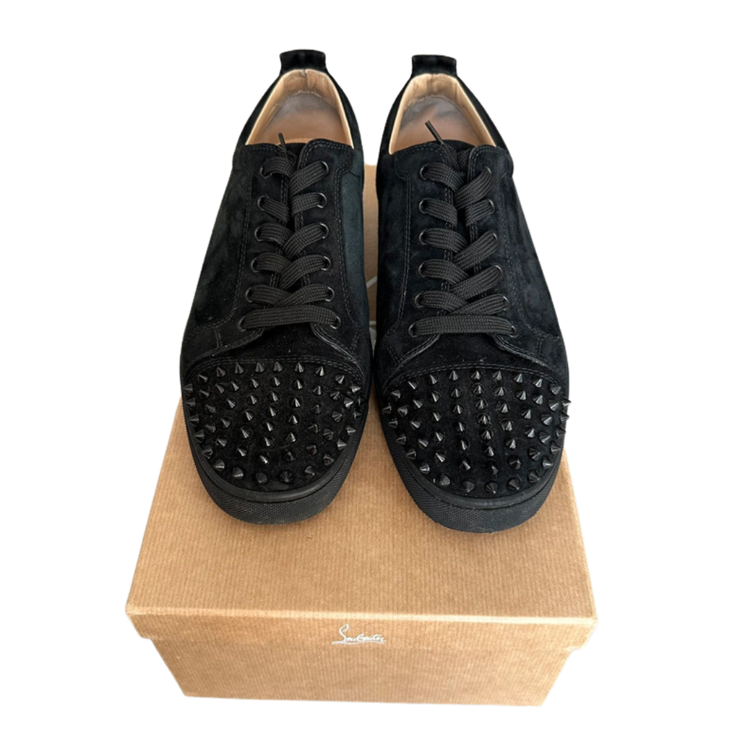 Christian Louboutin Louis Junior Spike Sneakers (Black)