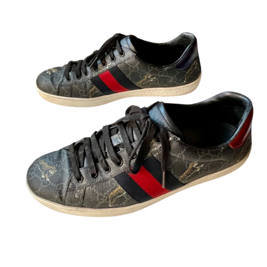 Gucci Ace Sneakers (Black)