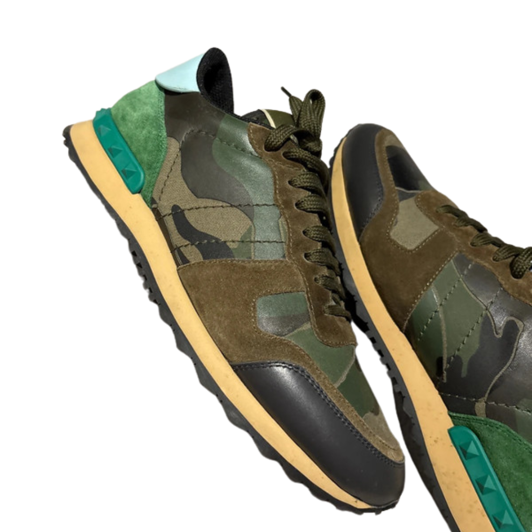 Valentino Garavani Rockrunner Sneakers (Khaki)