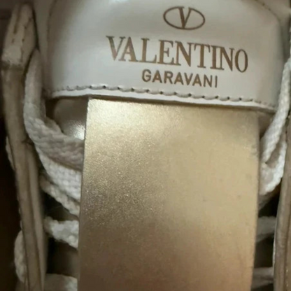 Valentino Garavani Open Sneakers (White Gold) (Women's)