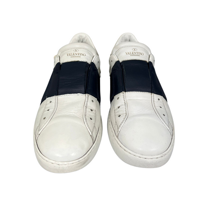 Valentino Garavani Open Sneakers (White Navy)