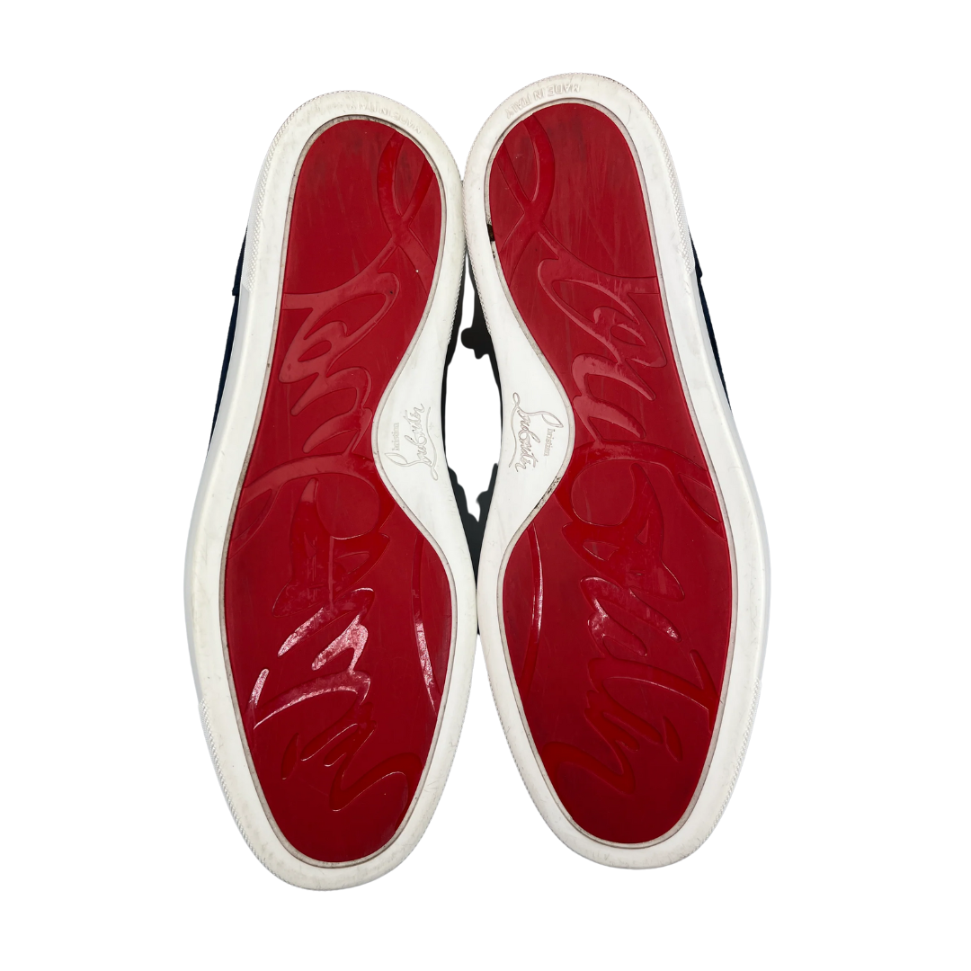 Christian Louboutin Louis Junior Spike Sneakers (Navy)