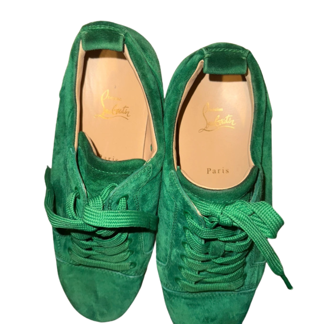 Christian Louboutin Louis Junior Sneakers (Velvet Green)