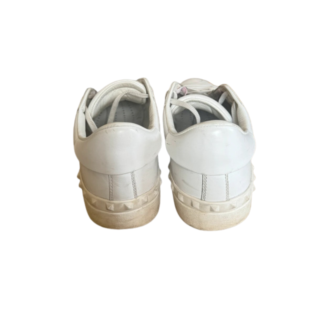 Valentino Open Sneakers (White Burgundy)