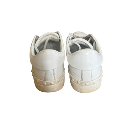 Valentino Open Sneakers (White Burgundy)