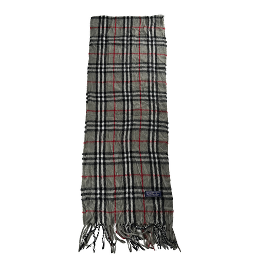 Burberry Scarf (Grey) (Vintage)