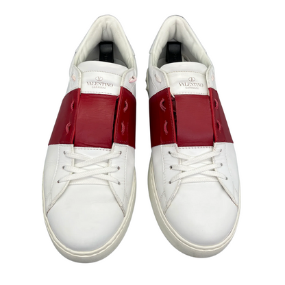 Valentino Garavani Open Sneakers (White Red)
