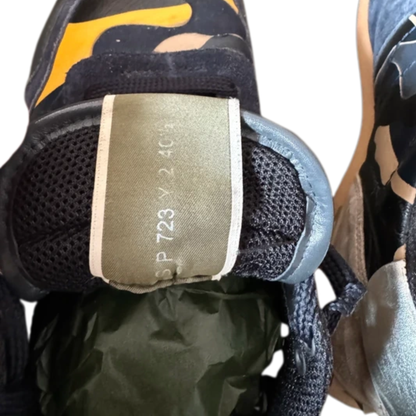 Valentino Camoflage Rockrunner Sneakers (Black &amp; Yellow )