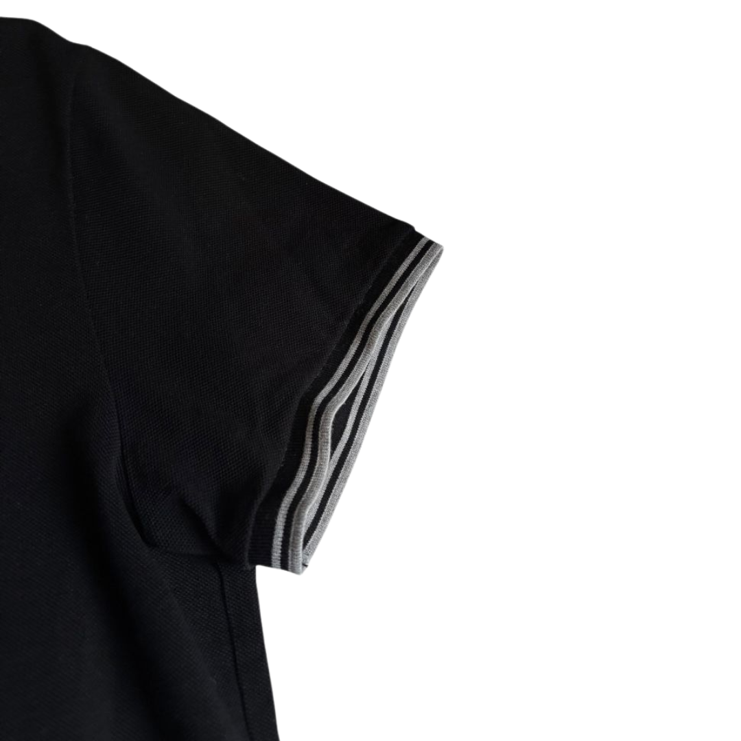 Moncler Maglia Polo Shirt (Black)