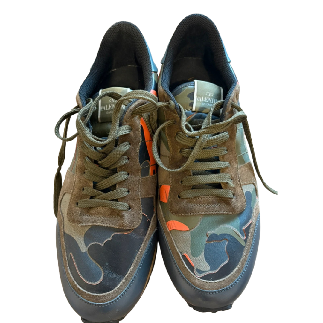 Valentino Garavani Rockrunner Sneakers (Khaki) 