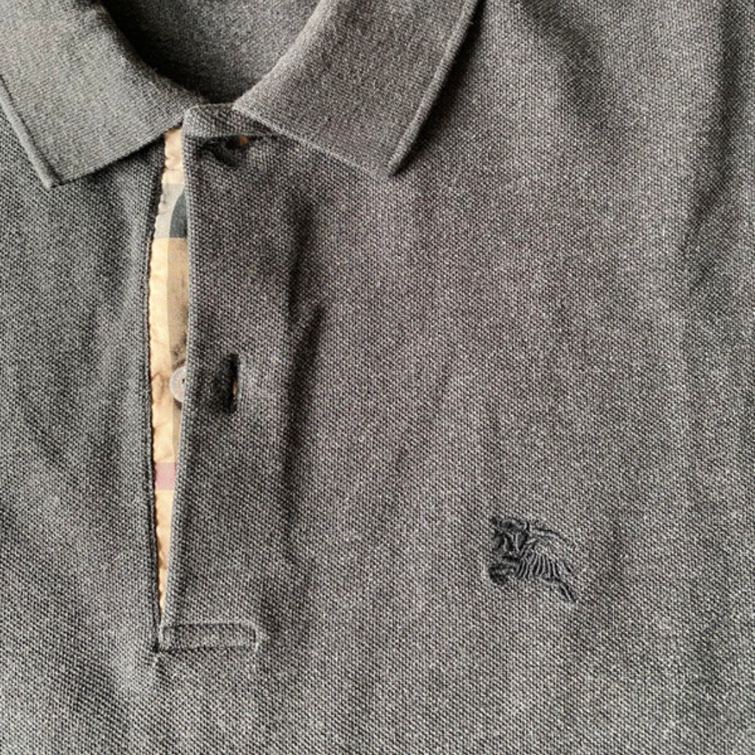 Burberry Polo Shirt (Dark Grey)