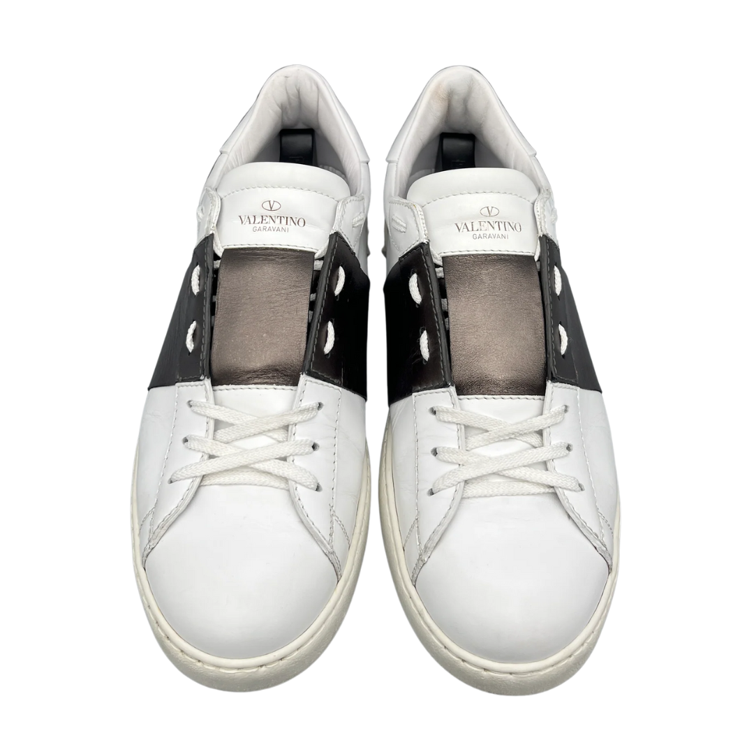 Valentino Garavani Open Sneakers (White Bronze)