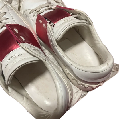 Valentino Garavani Open Sneakers (White Pink) (Womens)