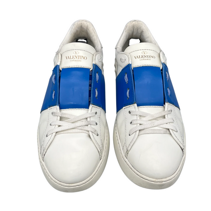 Valentino Garavani Open Sneakers (White Blue)