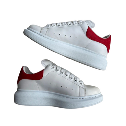Alexander Mcqueen Sneakers (White Red) (Womens)